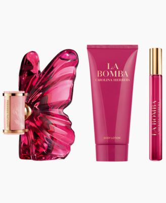 La Bomba Gift Set — Carolina Herrera | Eau de Parfum 2.7 oz + Body Lotion 3.4 oz + Mini Spray 0.34 oz