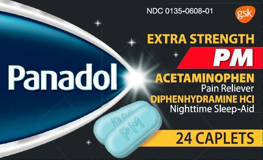 Panadol - Extra Strength PM (24 Caplets) 500MG