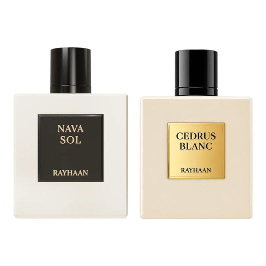 Combo Rayhaan – Nava Sol + Cedrus Blanc 3.4 oz