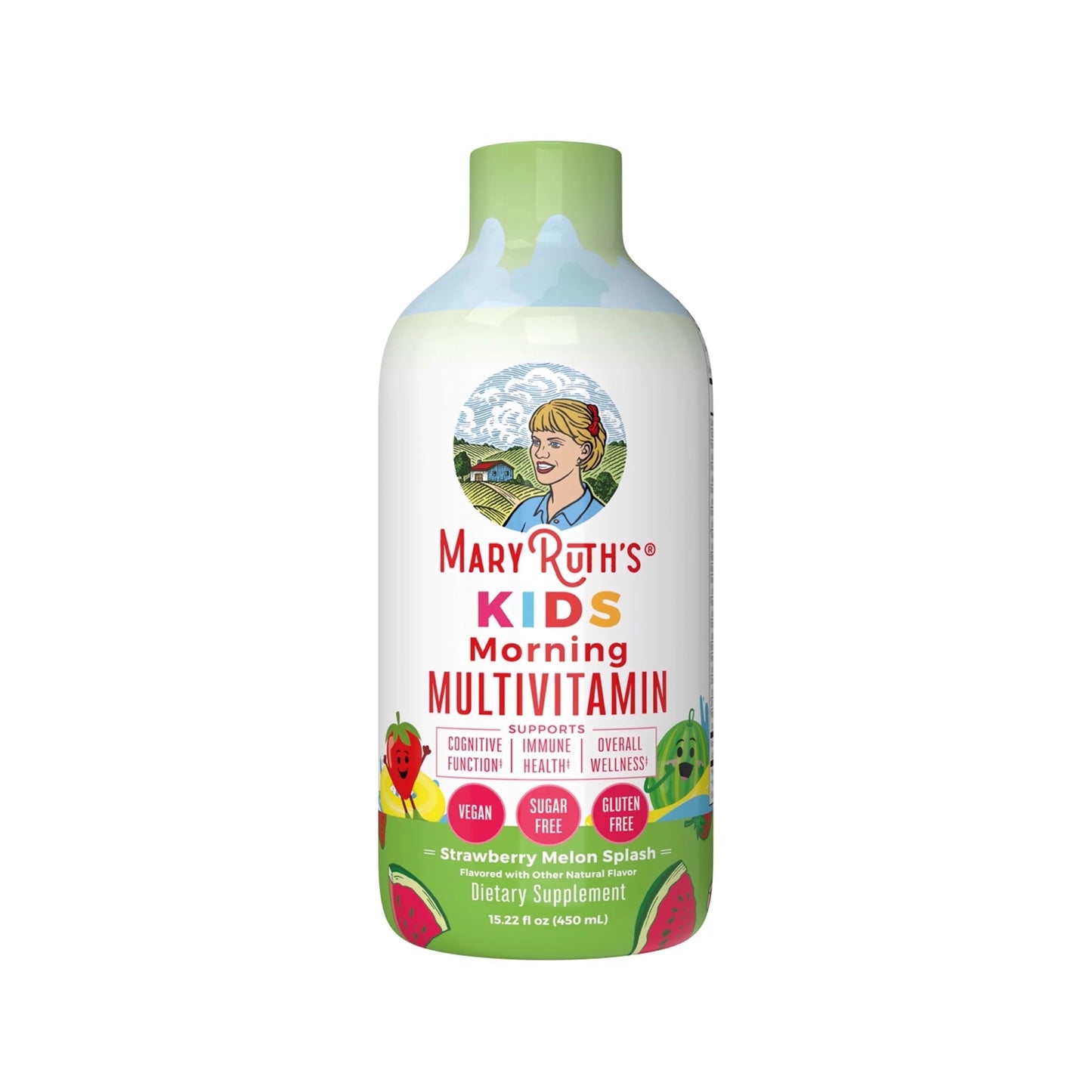 MaryRuth’s Kids Morning Multivitamin 22oz – Strawberry Melon Splash