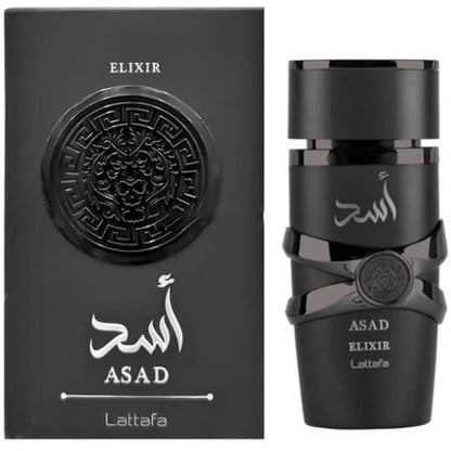 Asad Elixir by Lattafa – Eau de Parfum 3.4 oz
