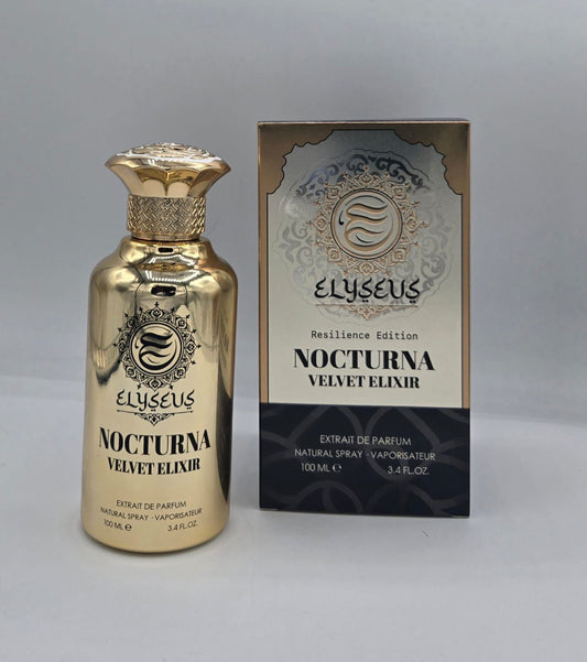Elyseus Nocturna Velvet Elixir Extrait de Parfum Unisex – 3.4 oz (100 ml)