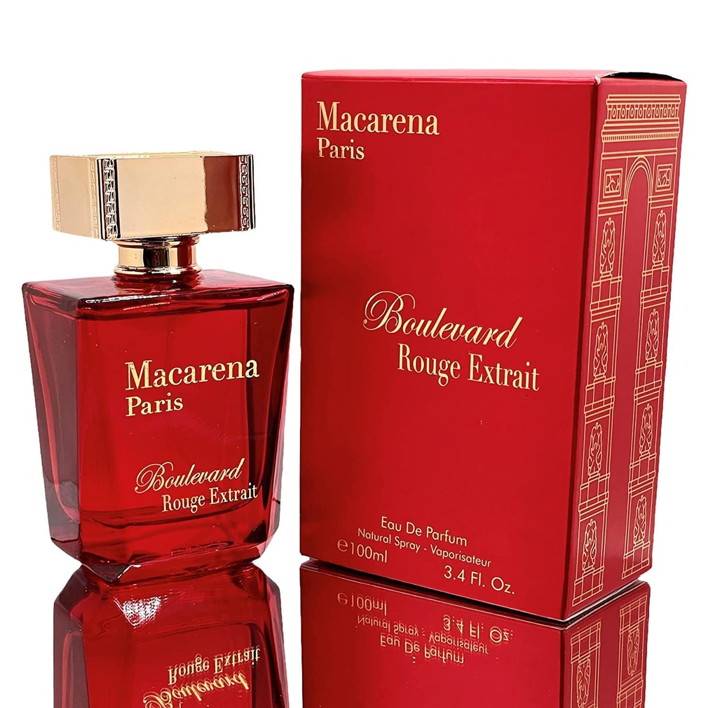 Macarena Paris Boulevard Rouge Extrait Eau de Parfum – 3.4 oz (100 ml)