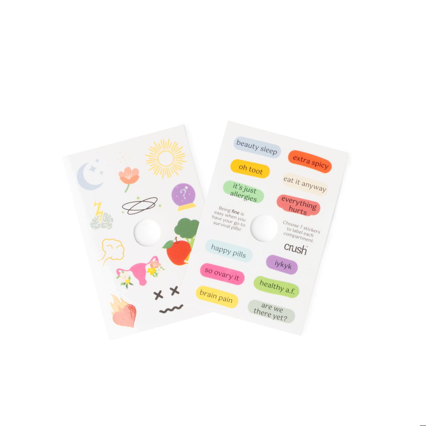 Crush™ Everything’s Fine – Pastillero & Organizador de Vitaminas