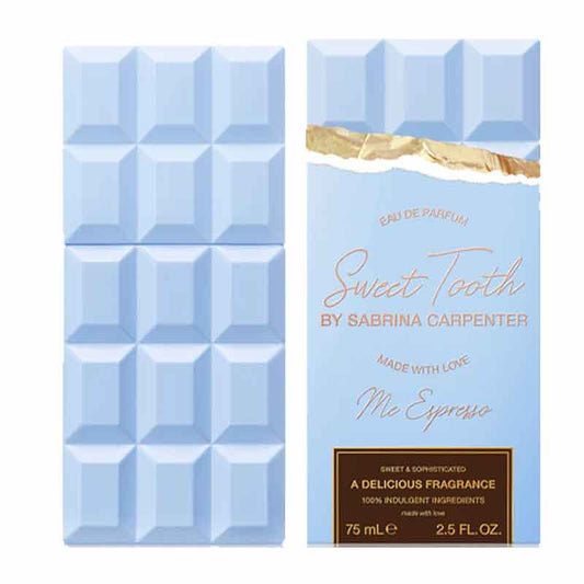 Perfume packaging with geometric design and gold accents